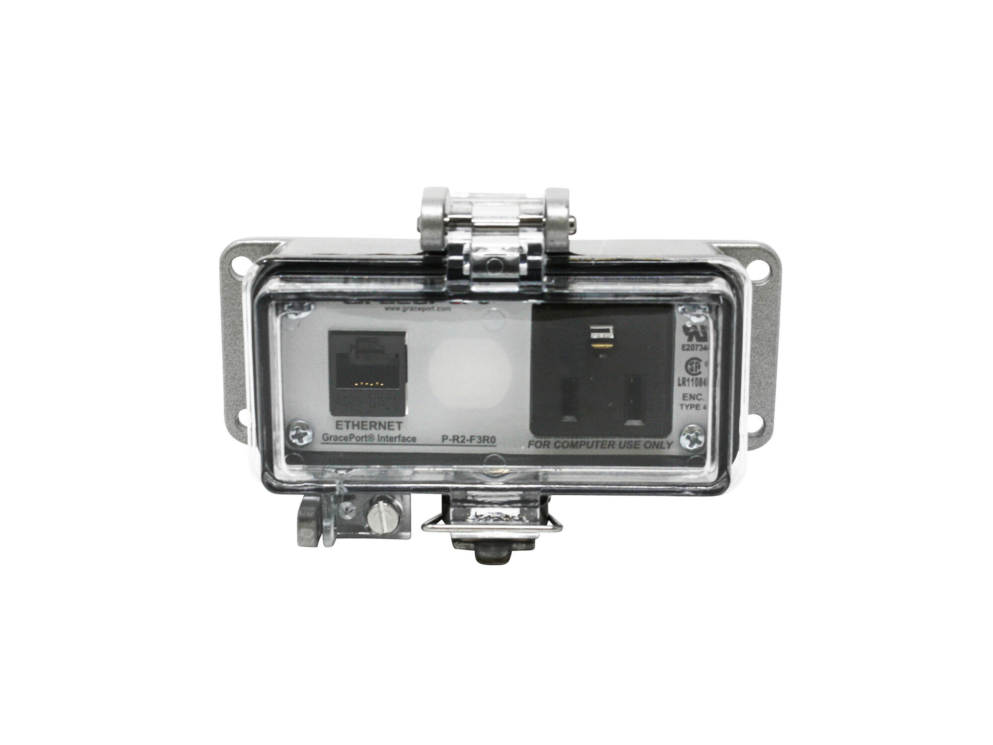 P-R2-F3R0 Bulkhead Computer Port Connector Interface, Plastic Housing