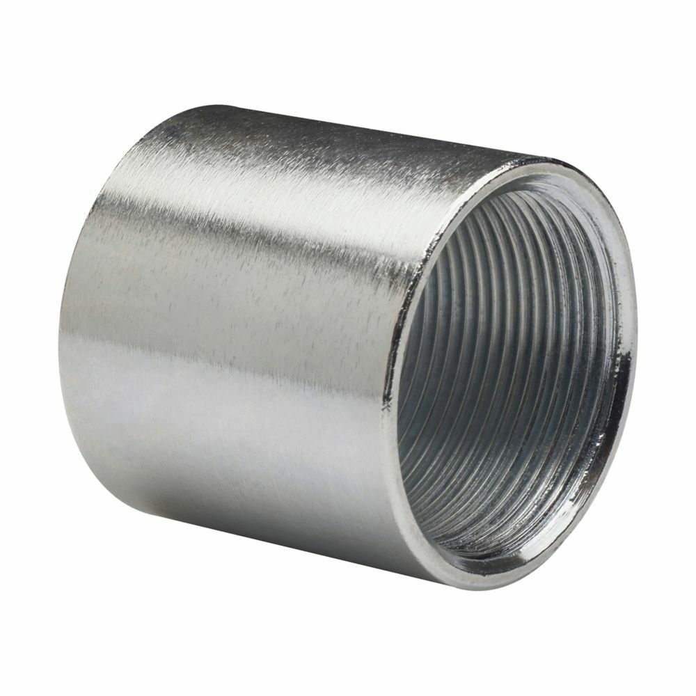 RC350 Rigid Conduit Coupling, 3-1/2 in, For Use With Rigid/IMC Conduit, Steel, Hot Dipped Galvanized