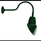 Decorative 388 Lumens Gooseneck 13W 4000K 24 Inches Arm Angled Cone 11 Inches Green