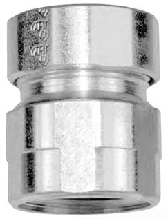 Combination Coupling, EMT to Rigid Conduit, 3/4" Diameter, Steel/Zinc