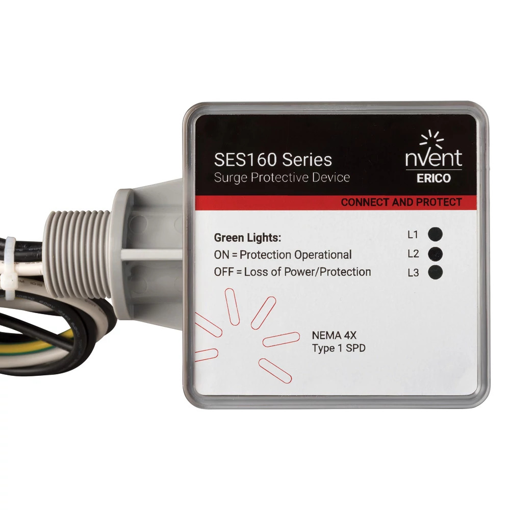 SES160B480Y SES160 B Surge Protective Device, 0 to 600 Hz, 200 kA Short Circuit, 3 Phase