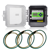 41OUB-12R VerifEye 4100 3-Phase 3/4-Wire Bidirectional DIN Rail Mount Universal Voltage Submeter Kit, 90 to 600 V AC, 20 to 5000 A, LCD Display, Modbus RTU/BACnet MS/TP Communication