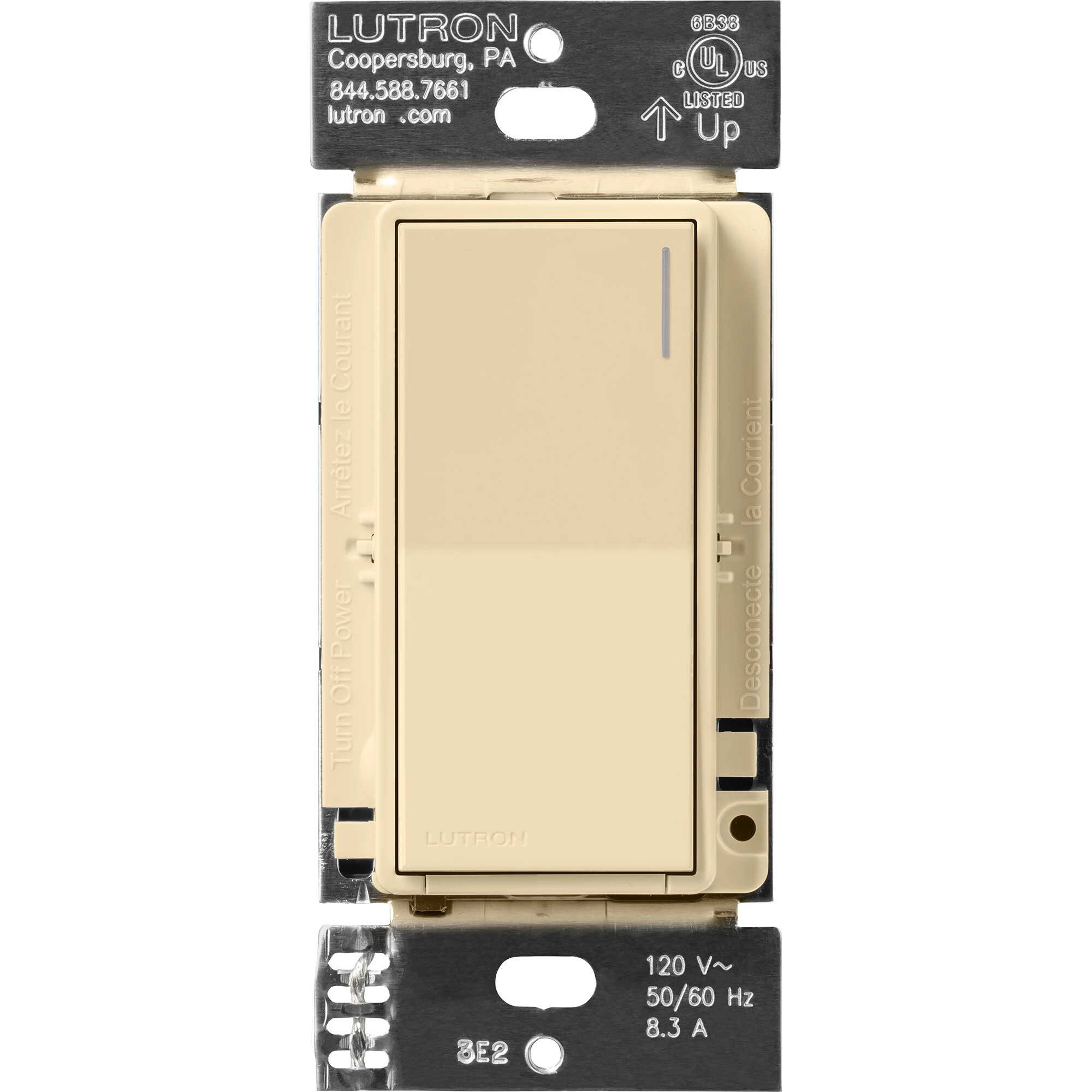 ST-RS-IV Sunnata Companion Switch for Sunnata 6 Amp On/Off Switch, Multi-Location Switching, Ivory