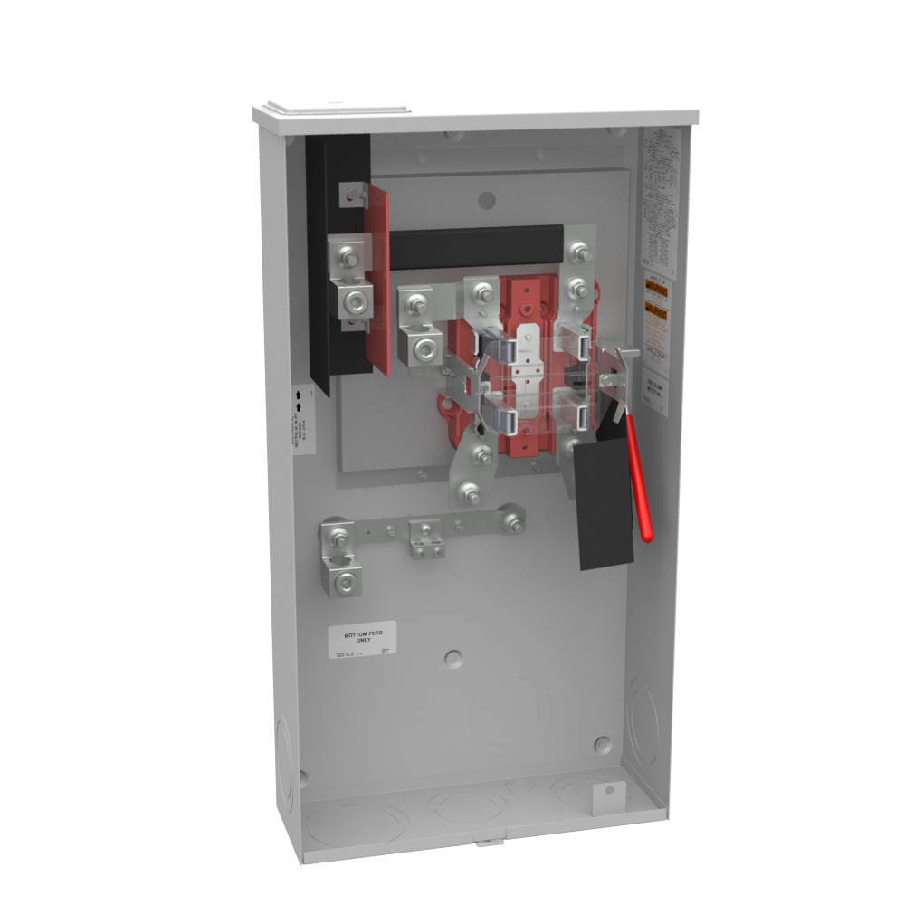 U4912-X-K3-BLG 4 Term, Ringless, Large Closing Plate, Lever Bypass, Single Connector, Locking 4-600 kcmil, 7-8 inch Barrel Lock Ground with Bracket Provision