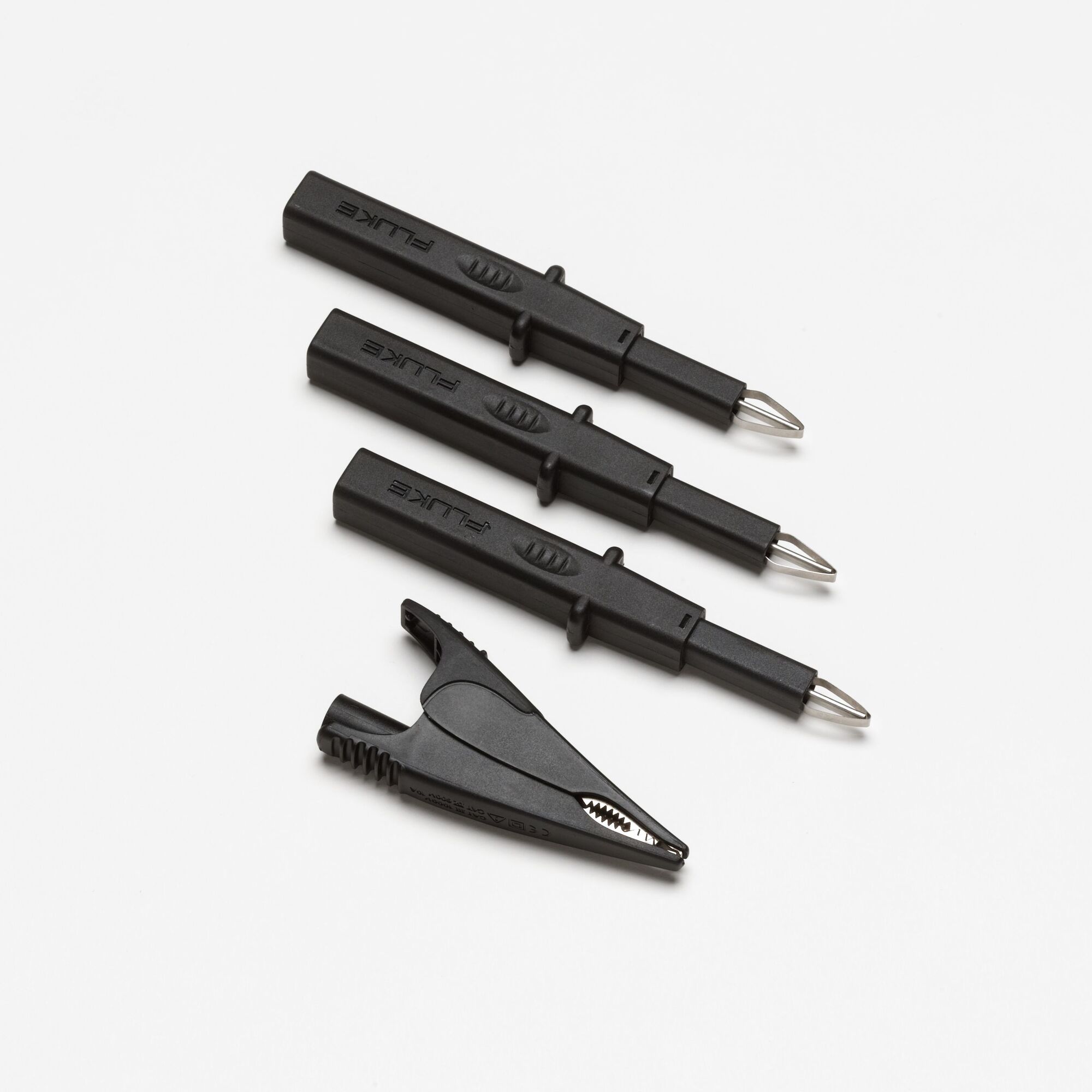 TLK290 Flexible Socket Probe Set, For Use With TL224 4 mm Shrouded Test Lead, Black