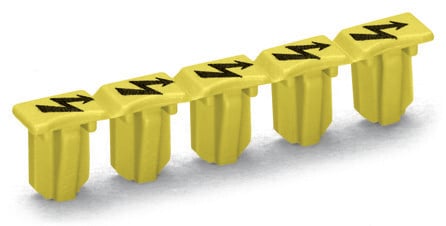 2004-115 High Voltage Protective Warning Marker, Yellow Legend, Polyamide