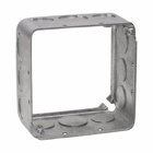 Eaton Crouse-Hinds series Square Extension Ring, 4", Drawn, 2-1/8", Steel, (8) 1/2", (4) 3/4", 30.3 cubic inch capacity