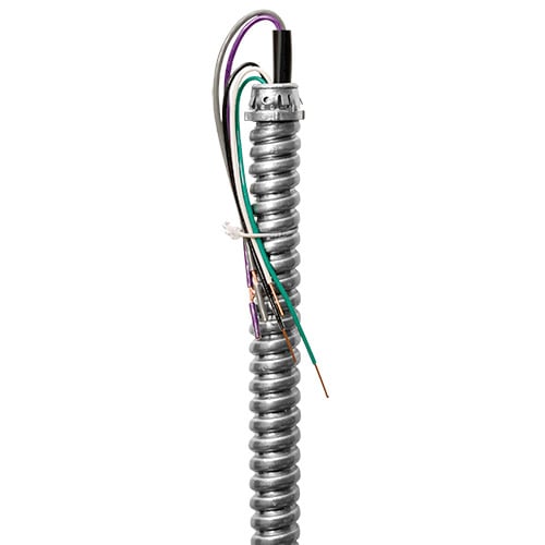 EPW1663SAD-1/2-IC Illumination Control Fixture Whip, (5) 16 AWG, 16 AWG Solid/Stranded Conductor, 6 ft L, 120 V AC