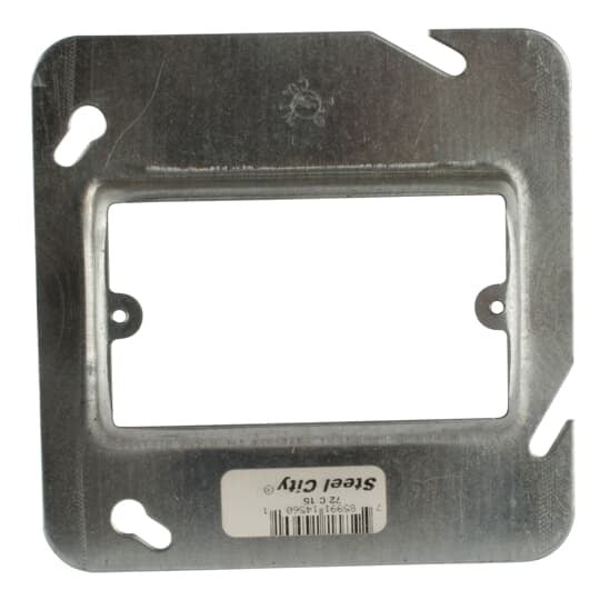 72-C-15 Steel City Outlet Box Cover, 4-11/16 in L x 4-11/16 in W, Steel
