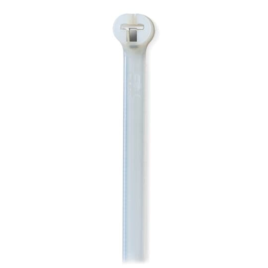 TY523M Ty-Rap 2-Piece High Performance Standard Cable Tie, 3.6 in L x 0.09 in W x 0.04 in THK, Nylon/Polyamide 6.6, Natural