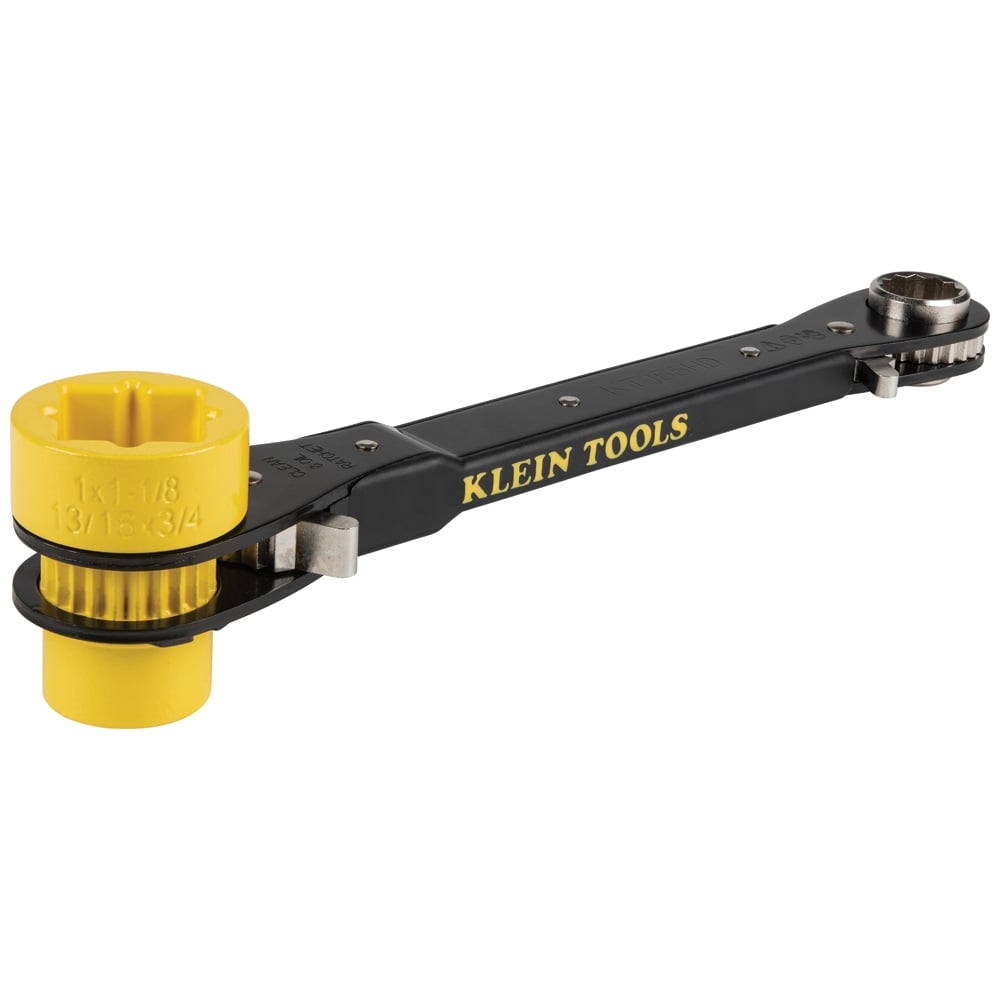 KT155HD 6-in-1 Heavy Duty Linemans Wrench, 9/16 to 3/4 in Ratcheting Wrench, 8 Points, 12 in OAL