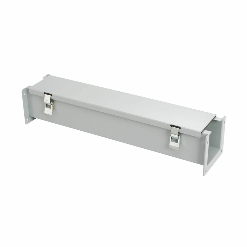 88120-12LW Straight Section Wiring Trough, 120 in L x 8 in W x 8 in H, Hinged/Latched Cover, Steel