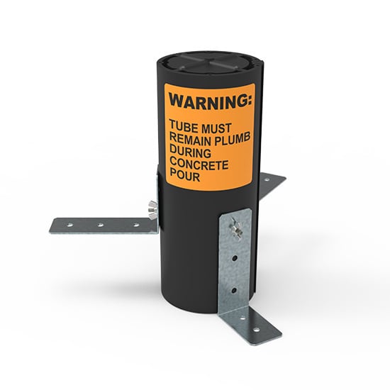 4PPS Multi-Service Pre-Pour Sleeve, 4 in Hole, For Use With Evolution 4 in Poke-Thru Device, Plastic/Steel