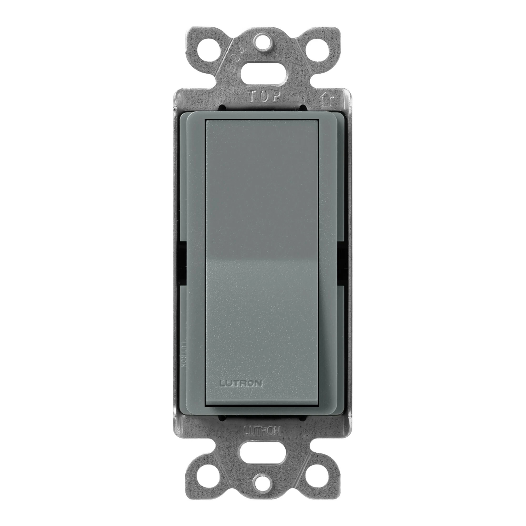 SC-4PS-SL Claro, On/Off Rocker Switch, 15 Amp, 4-Way, Satin, Slate