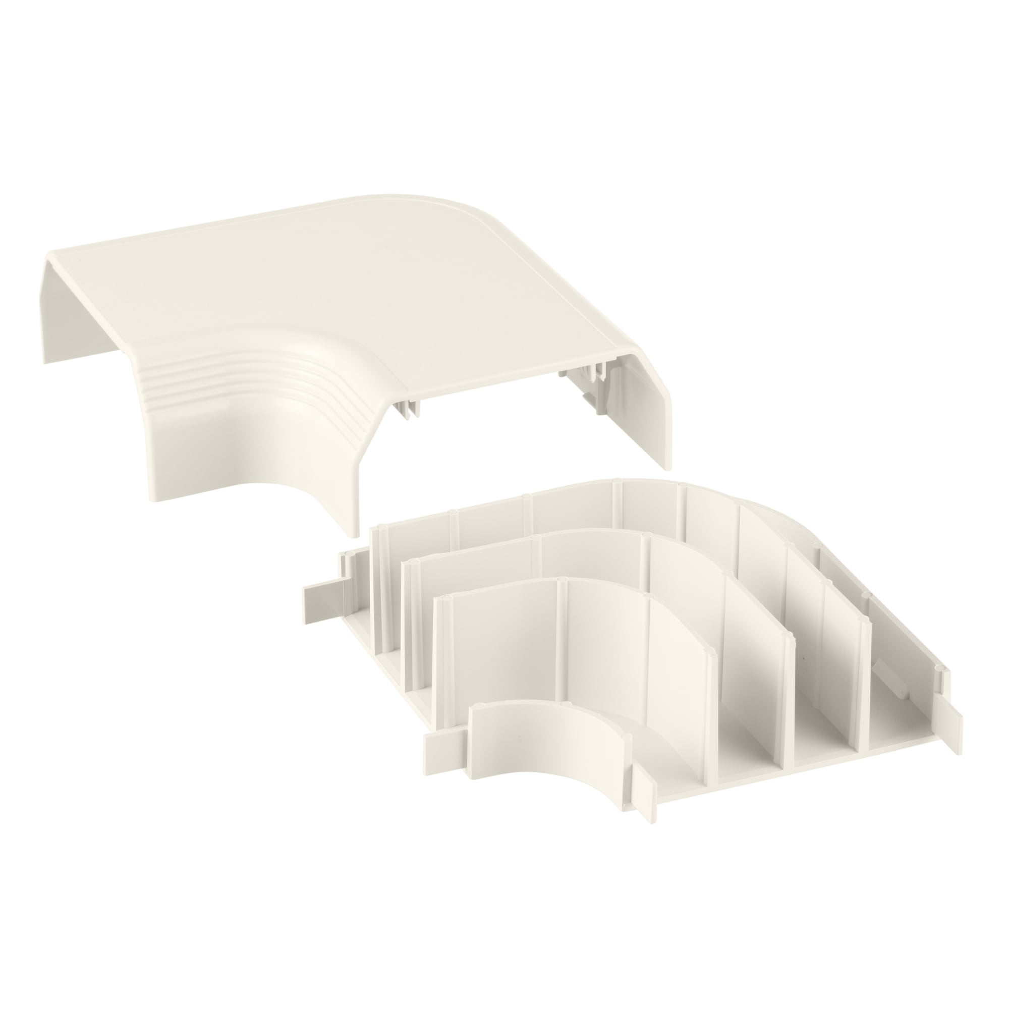 T70RAWH Pan-Way Low Voltage Right Angle Fitting, For Use With Join Sections of T-70 Raceway, PVC