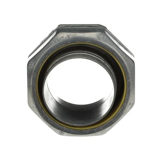 LT-206 Steel City Straight Conduit Connector, 2 in Trade, Die Cast Zinc