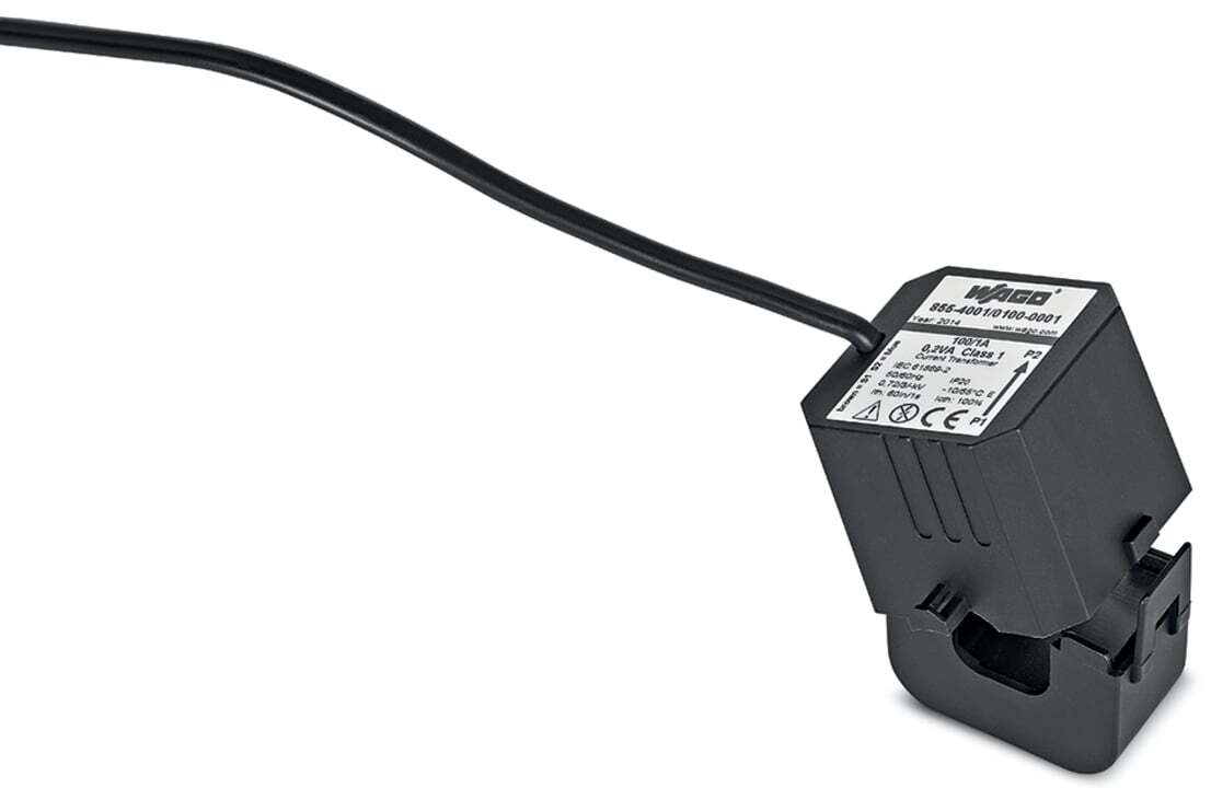 855-4001/100-001 Split Core Current Transformer, 100:1 Current Ratio, 100 A Primary, 1 A Secondary, 50 to 60 Hz