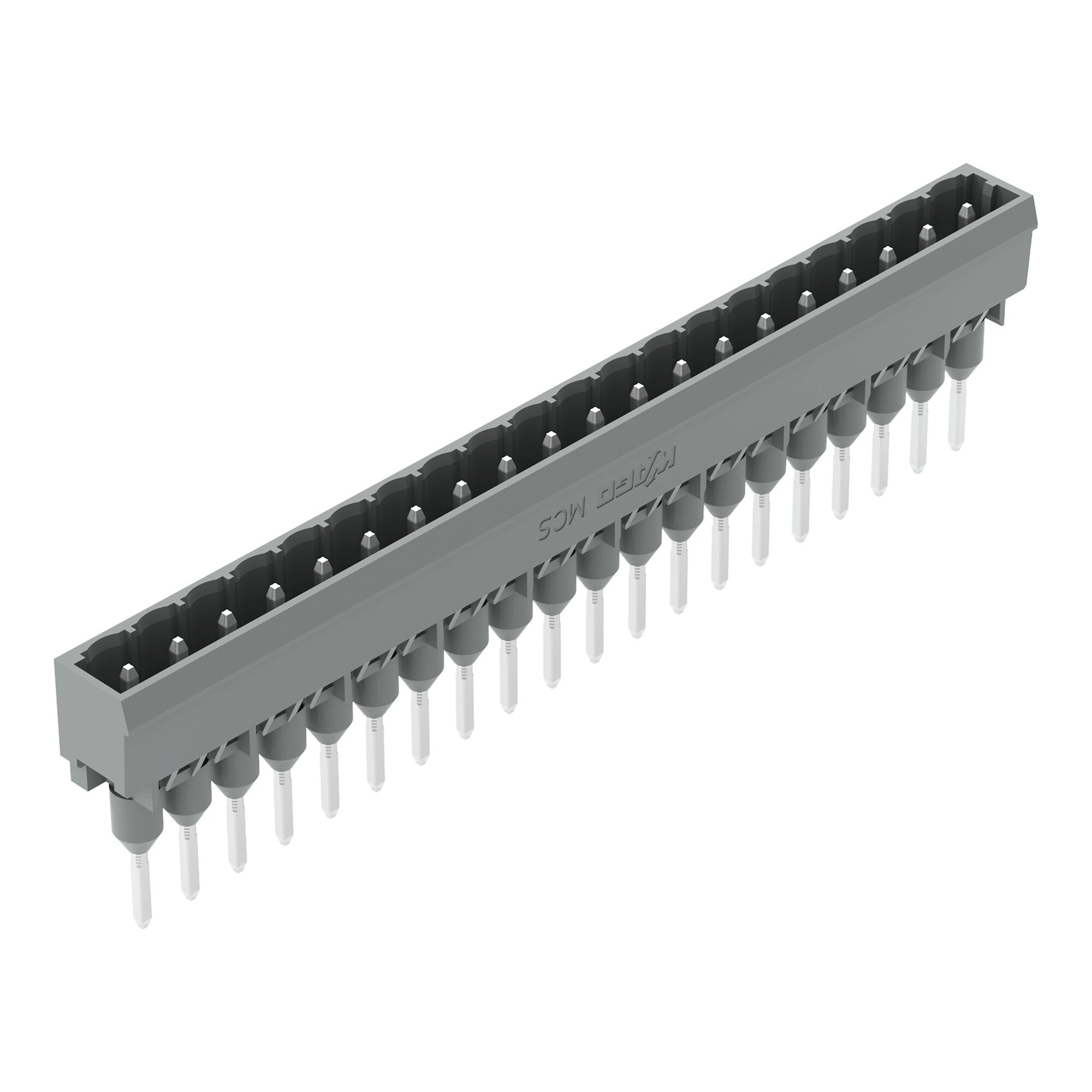 231-180/003-000 Straight Male Connector, 250 V, 20 Positions, 0.197 in, Polyamide