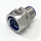 3/8 Inch Straight Stainless Steel Liquidtight Connector, Insulated