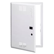 47605-21S Hinged Cover With Flush Mount Cover, Flush Cover, For Use With Voice, Data, Video, Audio, Security and IT/AV Control Module, Steel, 22.35 in H x 15.6 in W x 0.25 in D