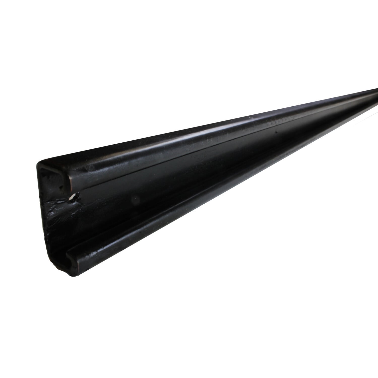 PV0000B22SH Slotted Standard Strut Channel, 120 in L 1-5/8 in W 12 ga THK, Galvanized/Black PVC Coated, Domestic