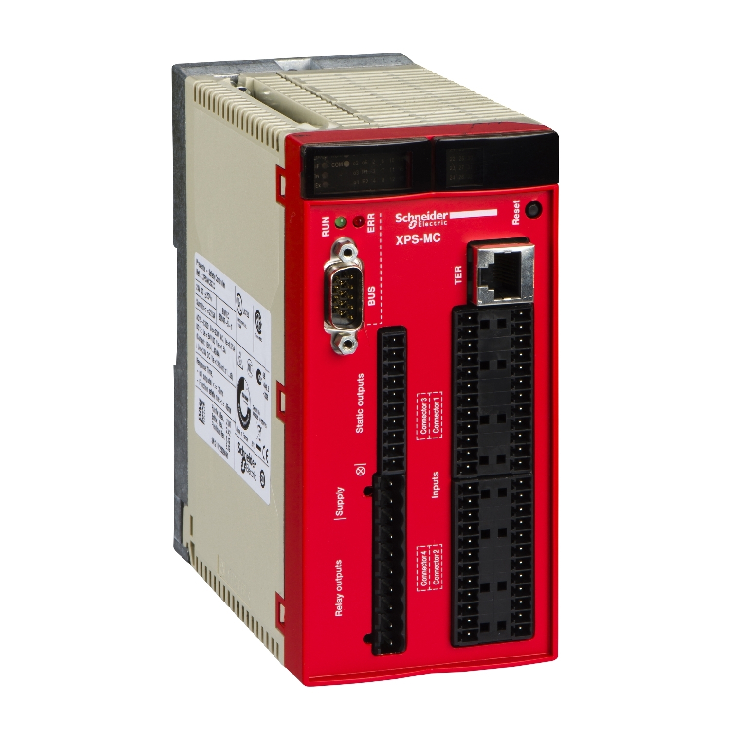XPSMC32ZC Preventa Configurable Safety Controller, 24 V DC, 10 mA, 32 Inputs, 2-Relay Outputs