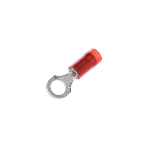 RA18-10 Sta-Kon RA Series Insulated Ring Terminal, 22 to 16 AWG Conductor, 0.89 in L, Insulation Grip Sleeve Barrel, Copper, Red