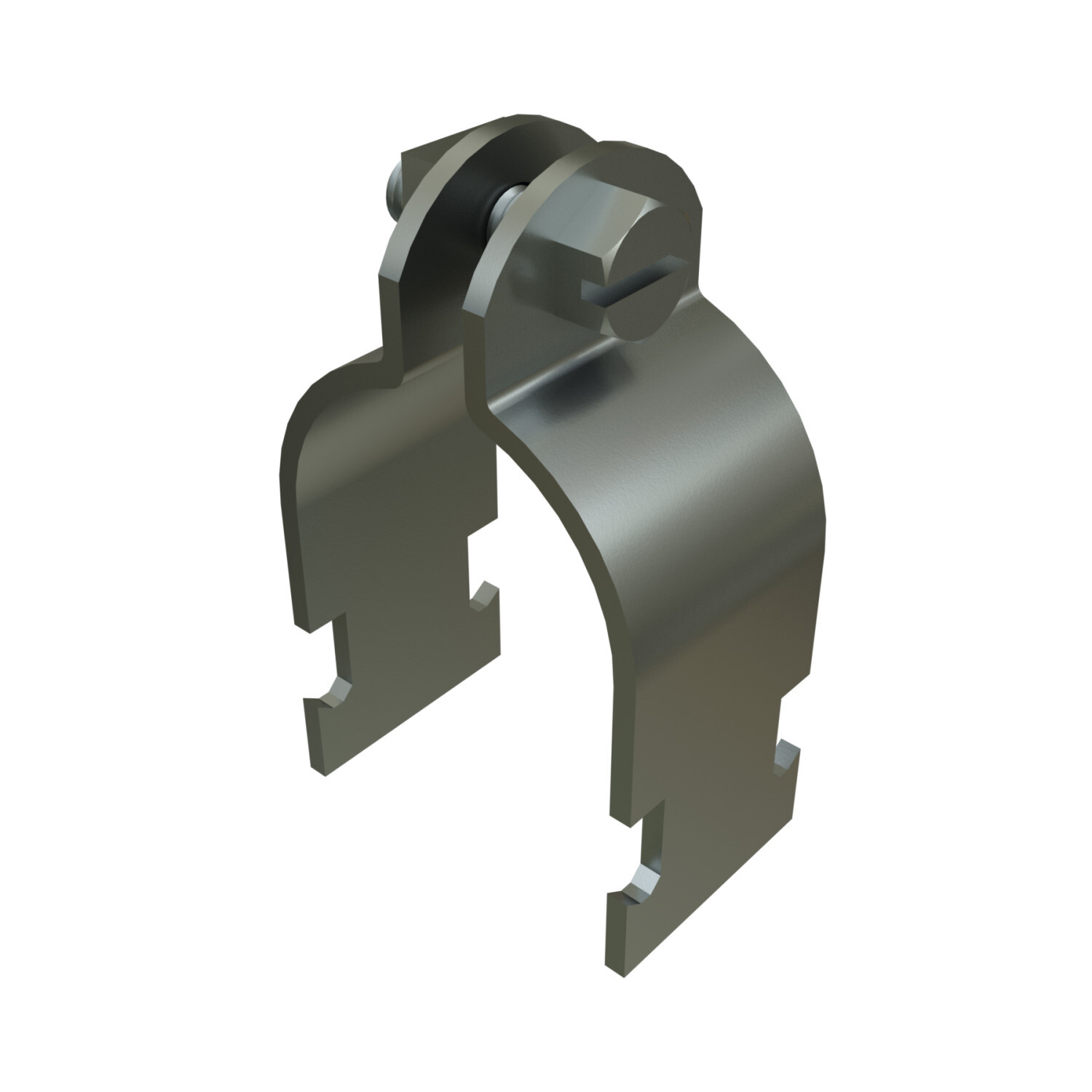 P1426AS-EG Pipe Clamp, 1/2 in Conduit, 400 lb Load, 0.706 in OD, HRPO Steel