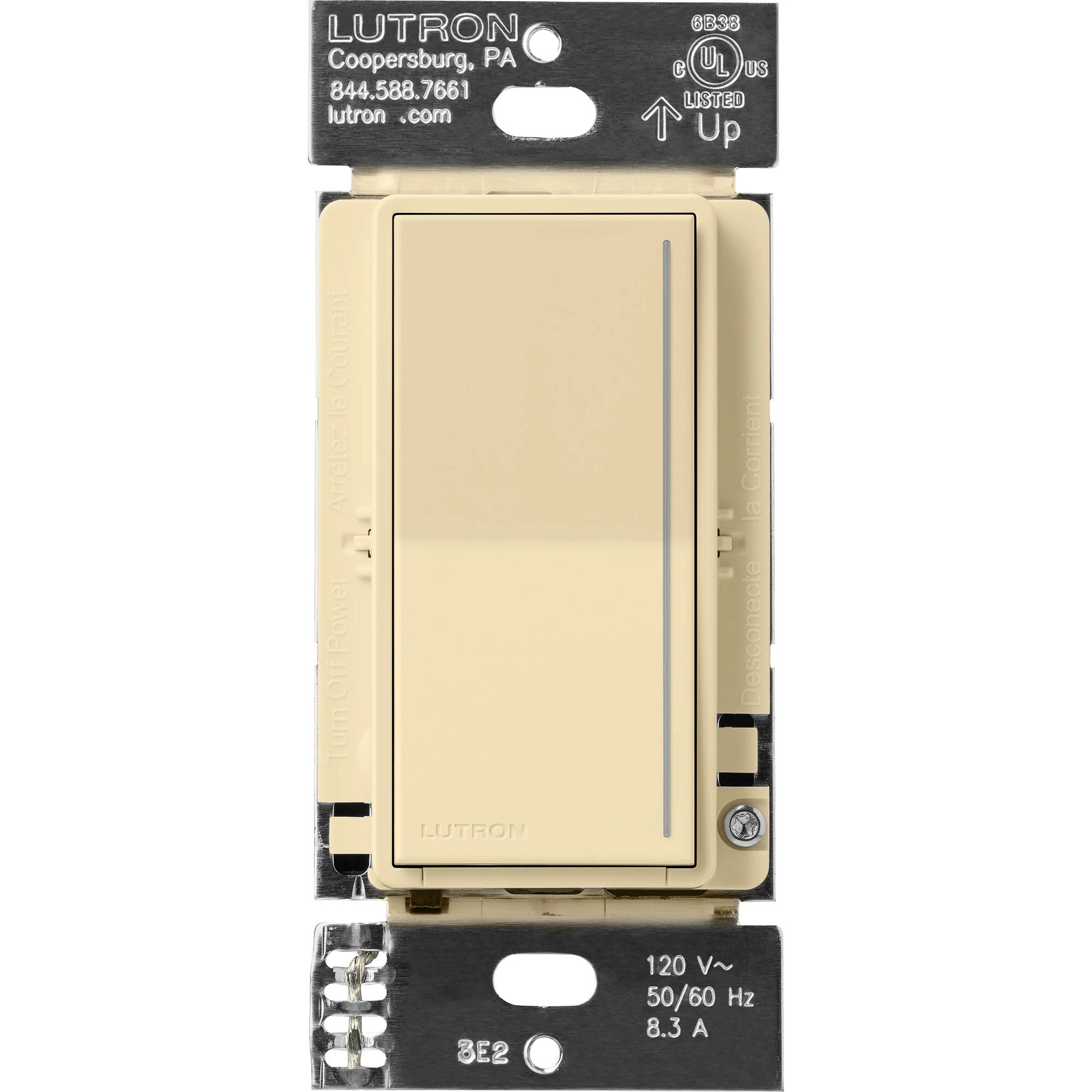 ST-RD-IV Sunnata Companion Dimmer Switch for Sunnata PRO LED+ Touch Dimmer, Multi-Location Dimming, Ivory