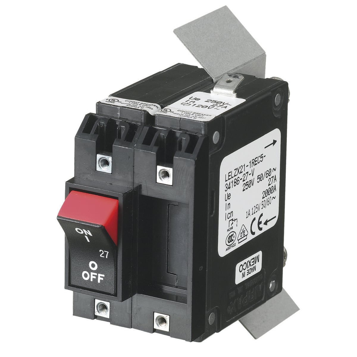 GFSMCB120240503P GFSMCB Heavy Duty Split Phase GFCI Sensing Module Standard Circuit Breaker, 120/240 V AC, 50 A, 10 kA Interrupt, 3 Poles, Thermal Magnetic Trip