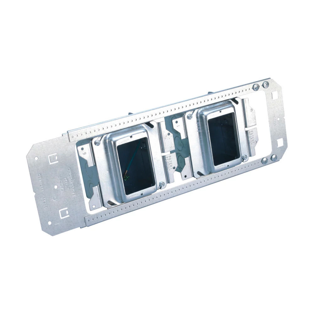 CADDY ALL-IN-ONE Between-Stud With Removable Mud Ring, Multi-Box, (5)1/2/3/4, (1)1/2, (3)1 Knockouts, 1 Gang, 32.8 in Box, 5/8 Drywall, 3 5/8