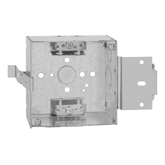 52171-MSX Steel City Outlet Box, Steel, 30.3 cu-in Capacity, (1) Outlets, (11) Knockouts, 4 in H x 4 in W x 2-1/8 in D