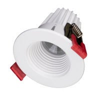 DRD211203KWH 2 in Aperture Dimmable Recessed LED Downlight, LED Lamp, 8.1 W Fixture, 120 V AC, Cast Aluminum Housing