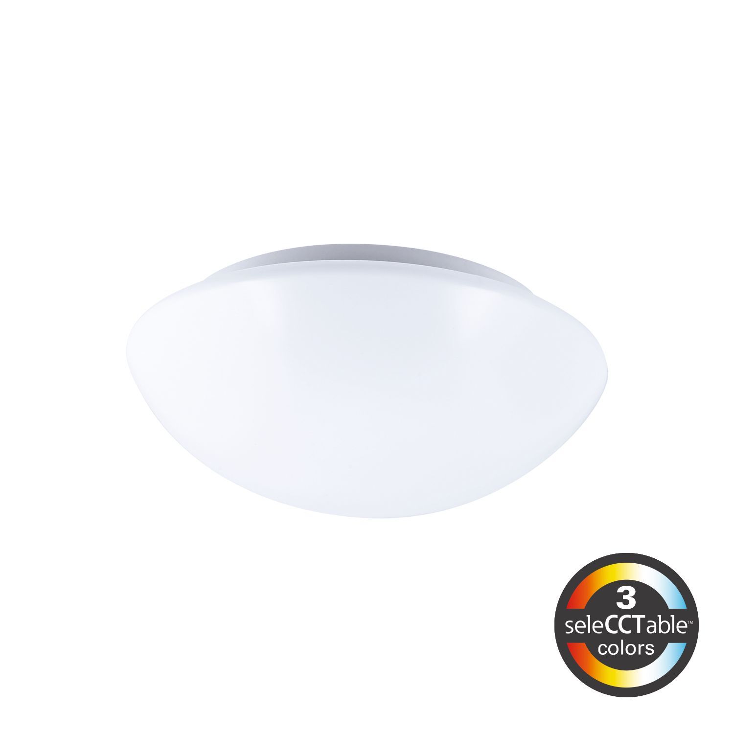 FM89S1EWHR Halo FM Dimmable Low Profile Round Flushmount, 10.5 W Fixture, 120 V, White Housing