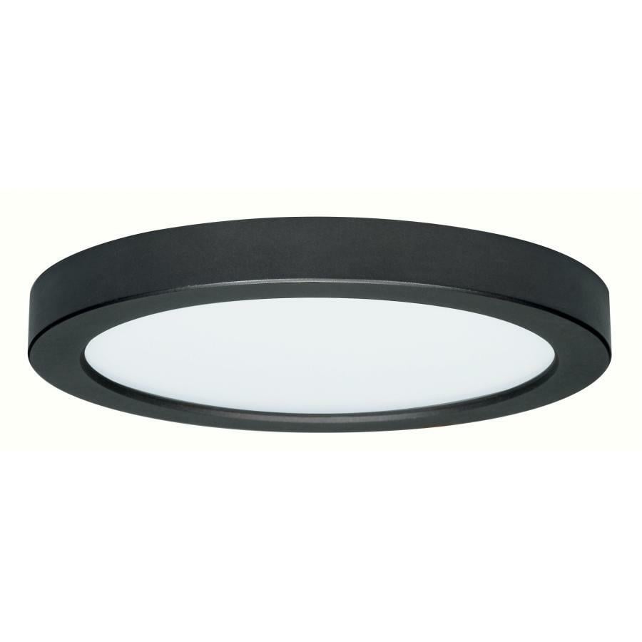 S21541 Blink Dimmable Round Flush Mount Light Fixture, (1) Lamp, 120 V, Black Housing