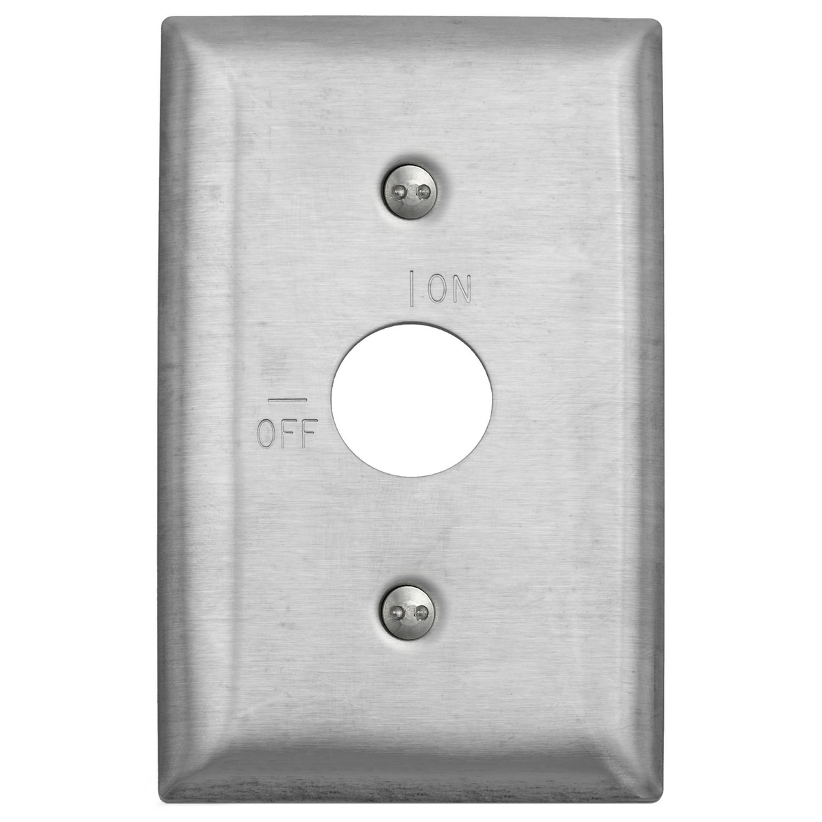SS12RKL Non-Magnetic Standard Wall Plate, 1 Gangs, 302/304 Stainless Steel, Metallic
