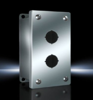 8017727 PB Series Miniature Pushbutton Box, 2.7 in W x 3-1/2 in D, NEMA 4/12/13/4X NEMA Rating, 304 Stainless Steel