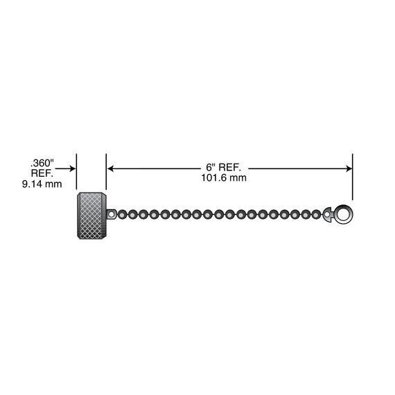 75-0028 Remke Liqua-Seal Tuff-Link Dual Key Closure Cap With Internal Thread, 1/2-20 Thread, For Use With Micro-Link External Threaded Single Key Plugs and Receptacle, Aluminum