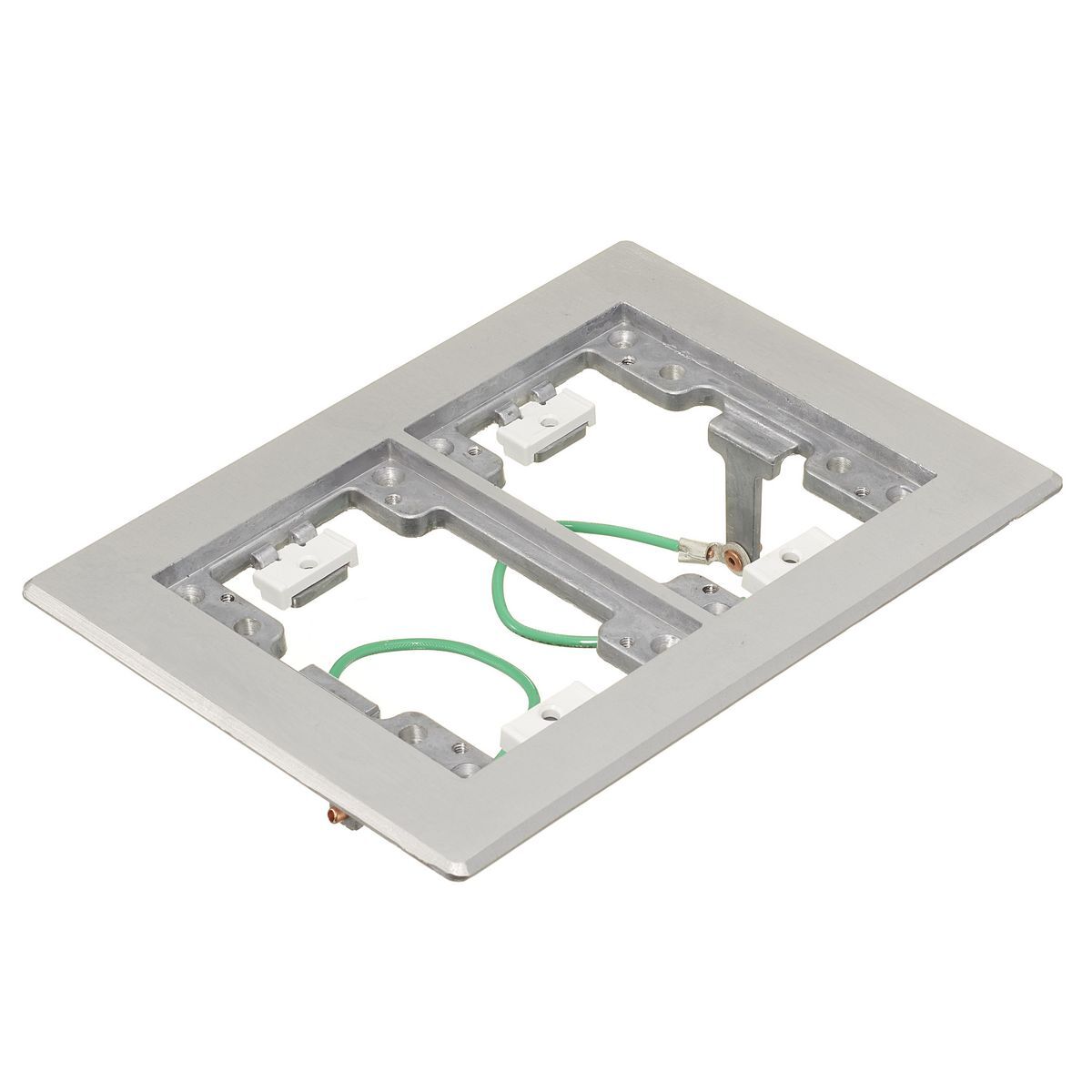 SA3084WB 1-Gang Floor Box Flange, 6 in L, Aluminum