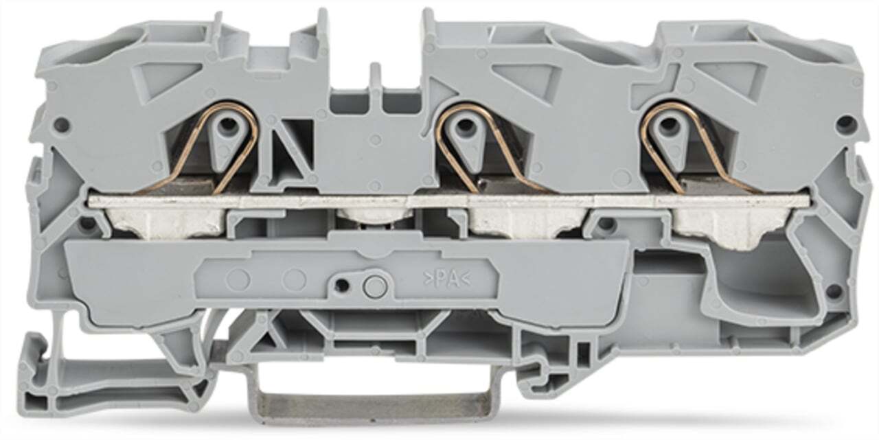 2010-1301 2010 Feed-Thru Terminal Block, 800 V AC, 57 A, 14 AWG Wire, DIN Rail Mount