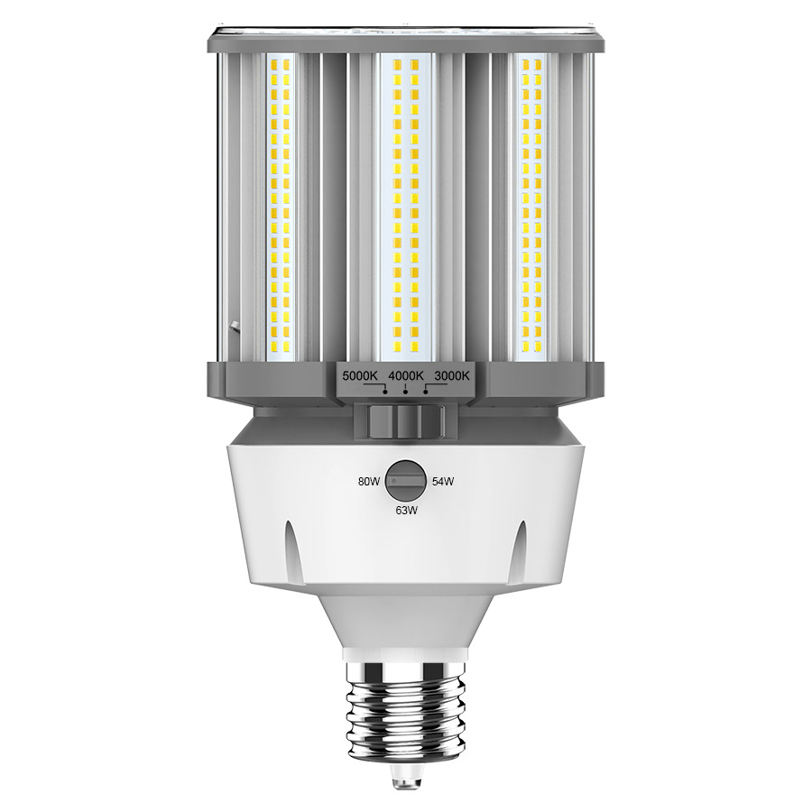 HIDFA-80S-EX39-8CCT-BYP/5SP HIDFA Type B Retrofit Lamp, 80/63/54 W, 200/250/320 W Incandescent Equivalent, EX39 Lamp Base Lamp, Post Shape, 6075 to 9135 Lumens