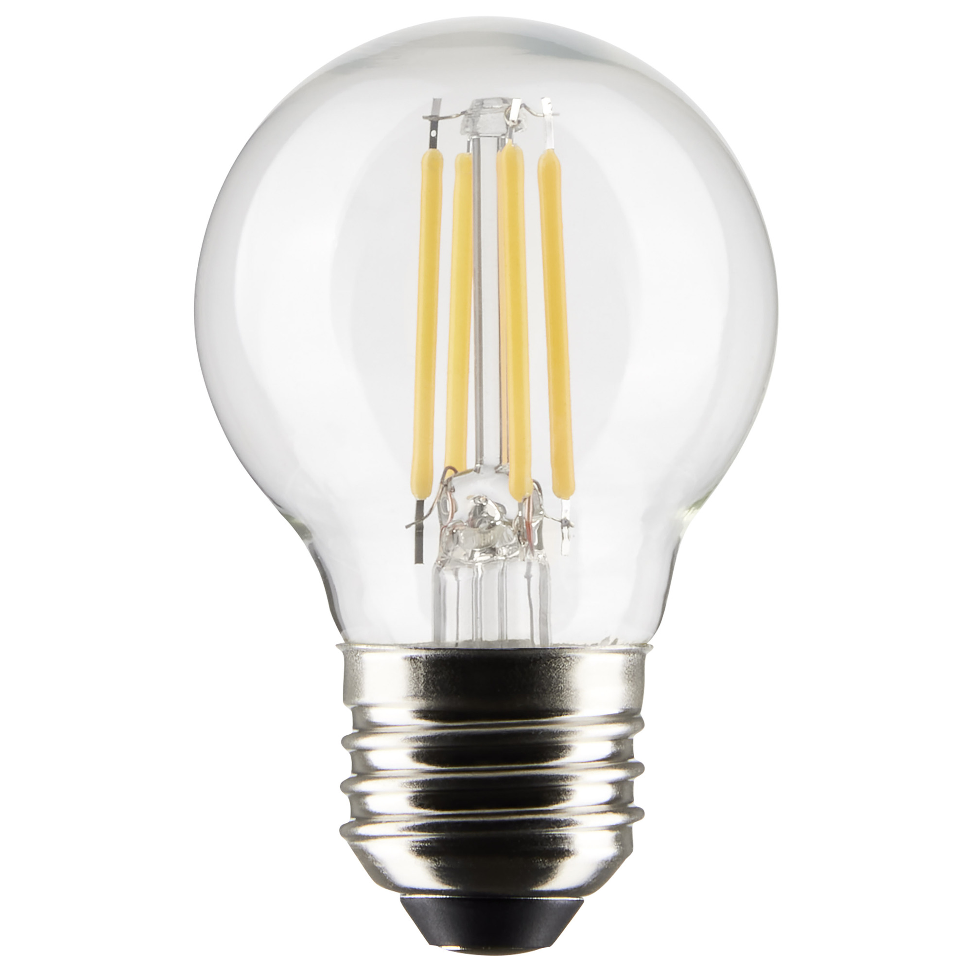 S21221 Dimmable Light Bulb, 5.5 W, 60 W Incandescent Equivalent, E26 Lamp Base, G16.5 Shape, 500 Lumens
