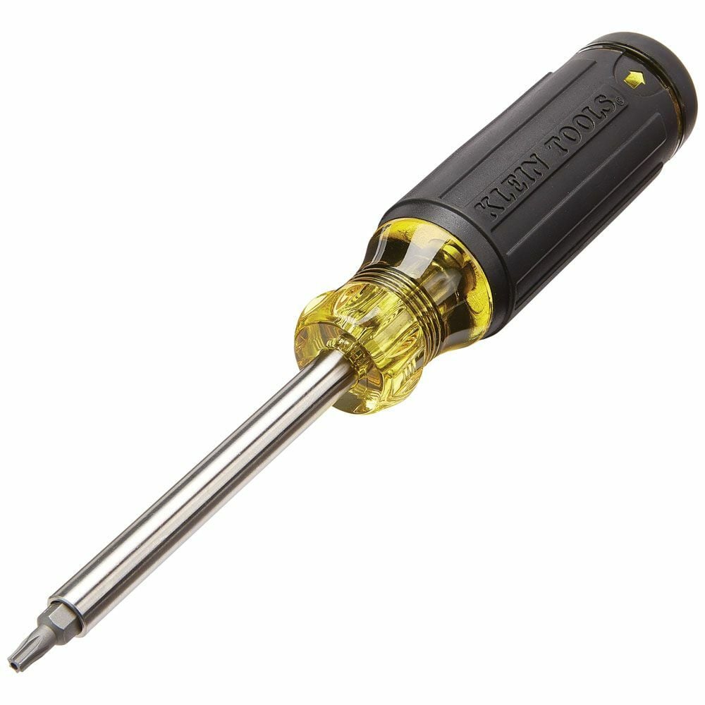 32307 27-in-1 Tamperproof Multi-Bit Screwdriver, 1 Pieces, 3/32 to 1/4 in, 2 to 5 mm, T7 to T30, T40, TS6 to TS10, SP4 to SP10 Range, Cushion Grip Handle, Stainless Steel