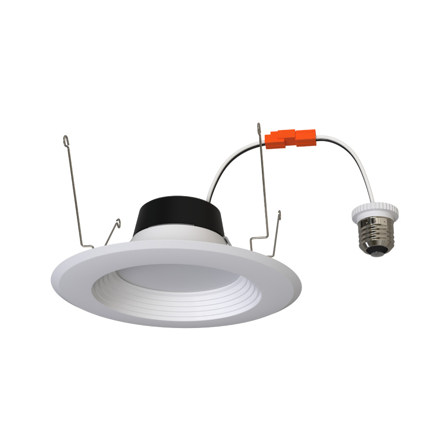 6'' RETROFIT 14/11/7.5W 5CCT 120V TRIAC/ELV ROUND WHITE BAFFLE TRIM