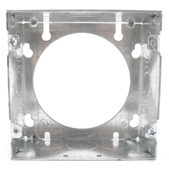 73171-1/2-3/4 Steel City 1-Outlet Welded Style Extension Ring, 4-11/16 in L x 4-11/16 in W x 2-1/8 in D, Steel