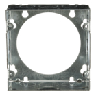 Square Box Extension Ring, 42 Cubic Inches, 4-11/16 Inches Square x 2-1/8 Inches Deep, 1/2 Inch and 3/4 Inch Knockouts, Pre-Galvanized Steel, Welded Construction, For use with Conduit