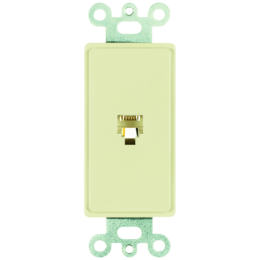 26TE14-I 1-Gang Decorator Modular Jack, Wall Mount