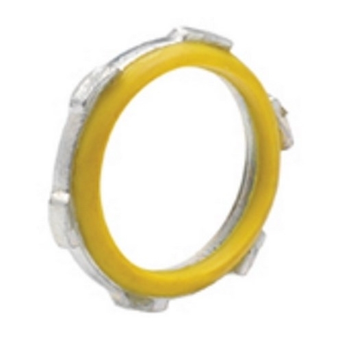 141 Bridgeport Liquid Tight Sealing Locknut, 1/2 in, For Use With IMC/Rigid Conduit, Steel, Electro-Plated Zinc