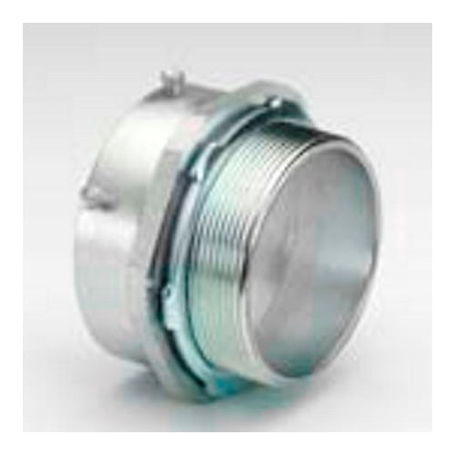 238-US Bridgeport Non-Insulated Set Screw Connector, 3-1/2 in Trade, For Use With EMT Conduit, Malleable Iron, Electro-Plated Zinc