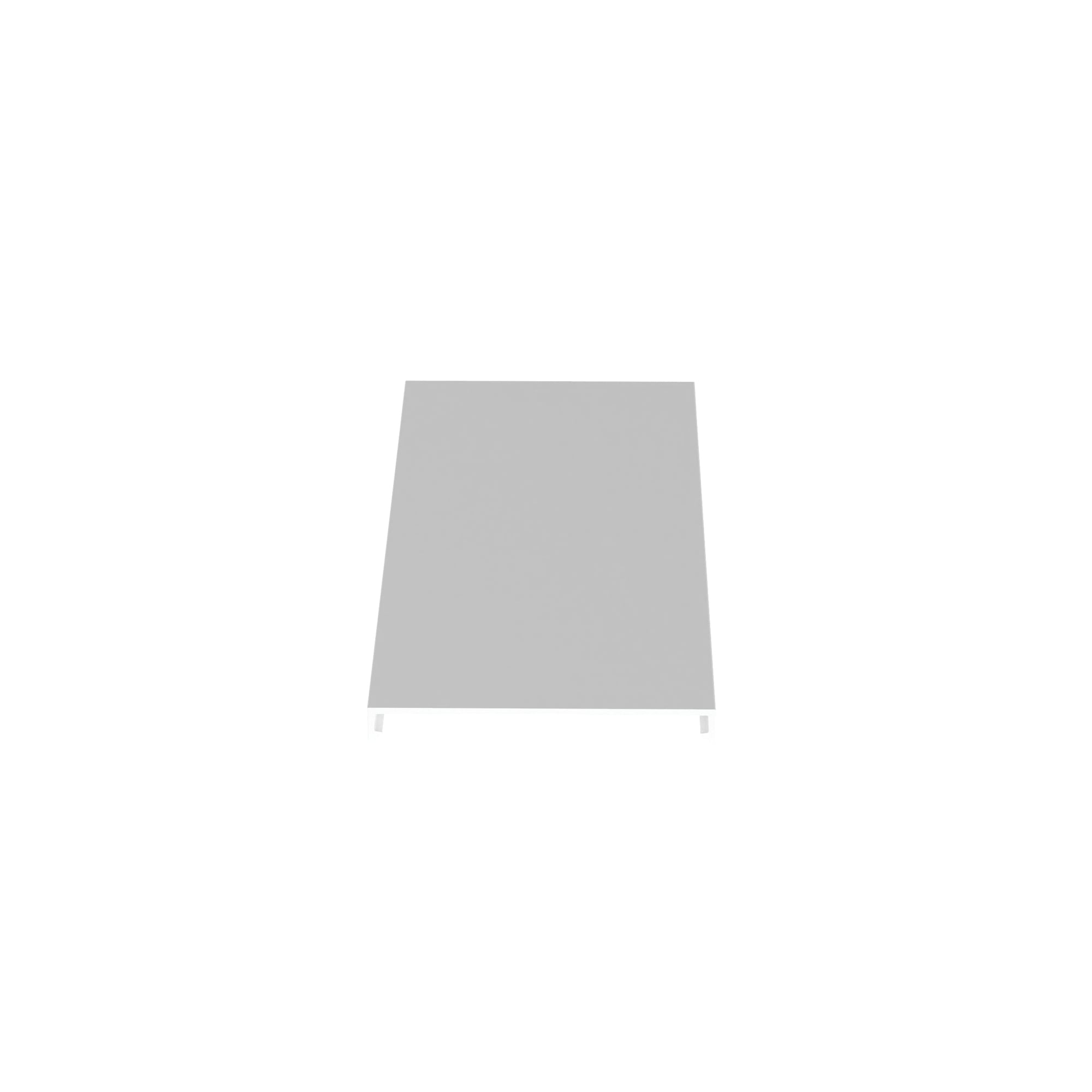 C3WH6-F Panduct C Series Wiring Duct Cover With Protective Film, 6 ft L x 3-1/4 in W x 0.37 in H, PVC, White